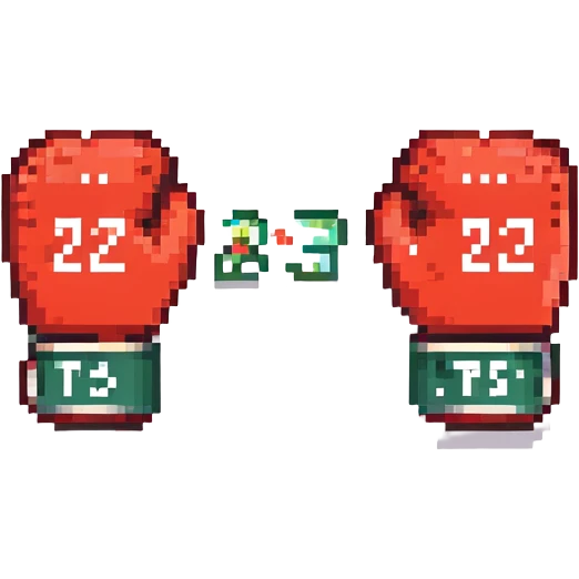 боксерские перчатки с надписью "23", no background emoji