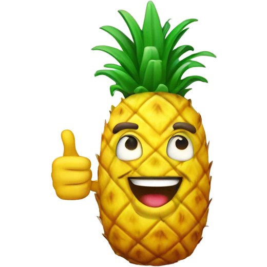Pineapple giving a thumbs up  emoji