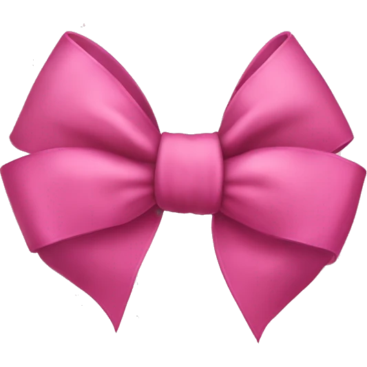 Coquette bow emoji