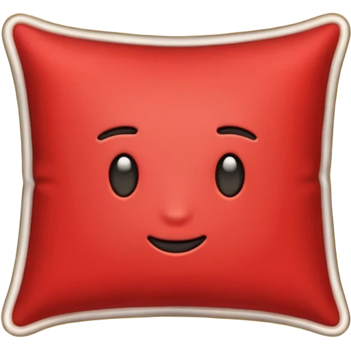 luxury red pillow emoji