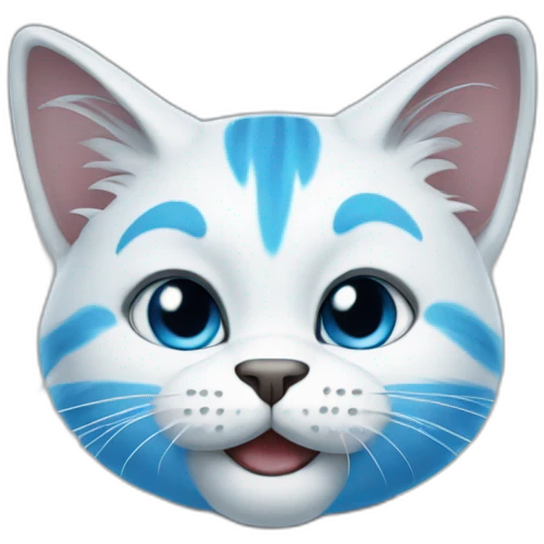blue smurfcat emoji