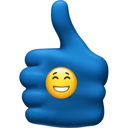 thumbs up blue emoji