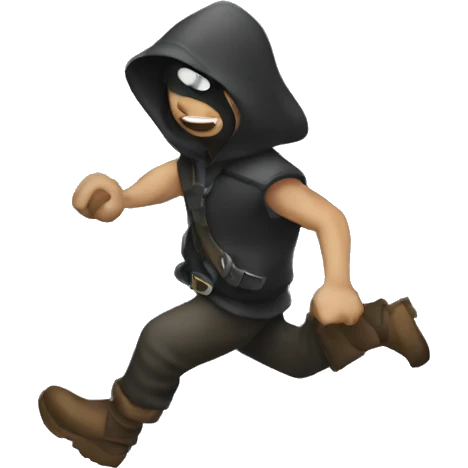 Thieves escape emoji