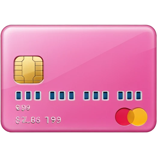 pink credit card emoji