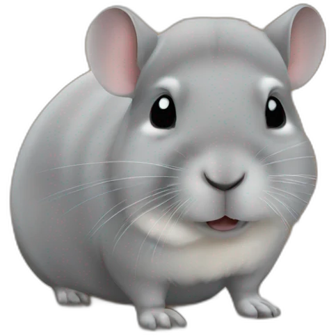 Chinchilla sur capybara emoji