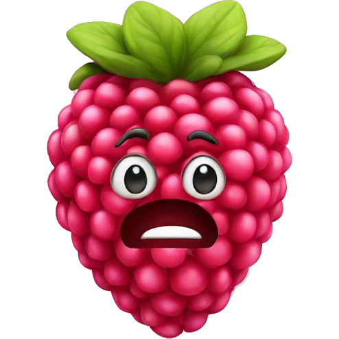 3D Rasberry  emoji