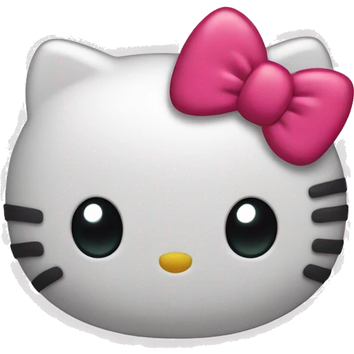 hello kitty head emoji