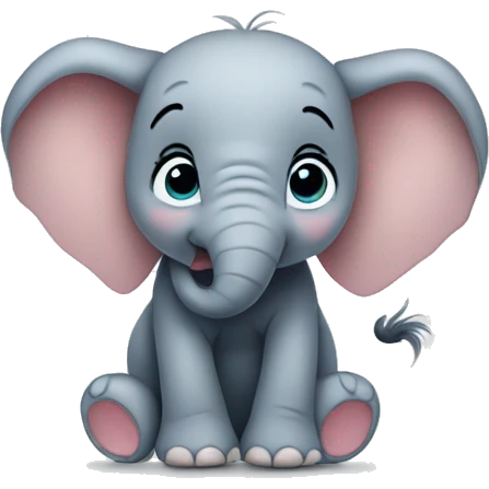 Cute elephant disney emoji
