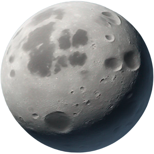 Moon surface emoji