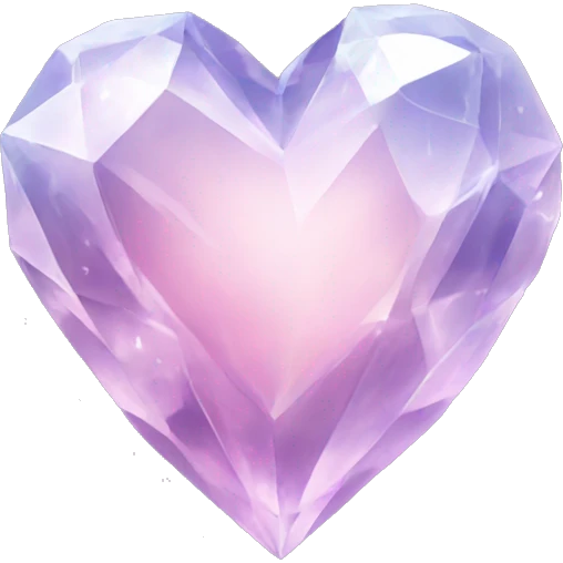 Crystal heart emoji