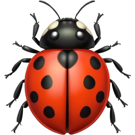  cute GREEN lady bug emoji