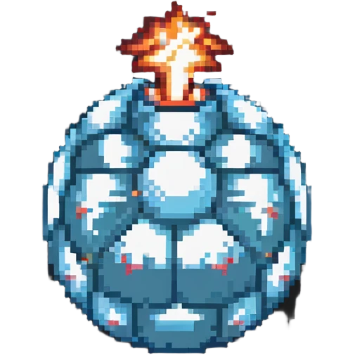 detailed high-res bomb power up item emoji