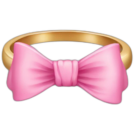 ring bow pink emoji