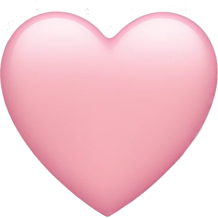 Light pink heart emoji