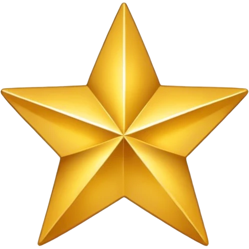 one Star Shape with no face  emoji