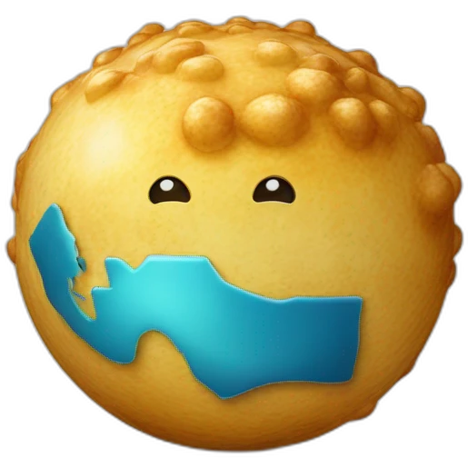 Eine Kugel mit der Inschrift GLOBE OIL emoji