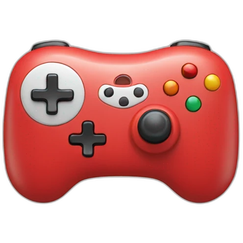 a red controller with a smile emoji