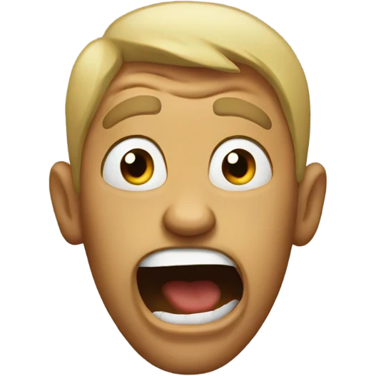 Crazy face emoji