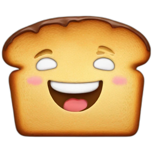 Bread with chocolate emoji