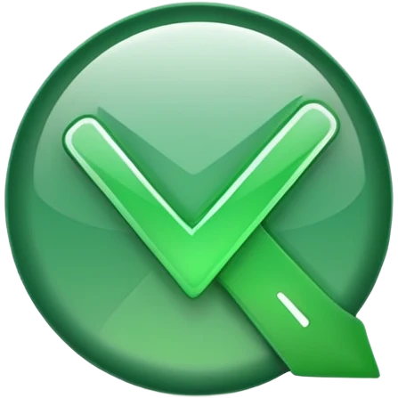 just a normal green checkmark emoji