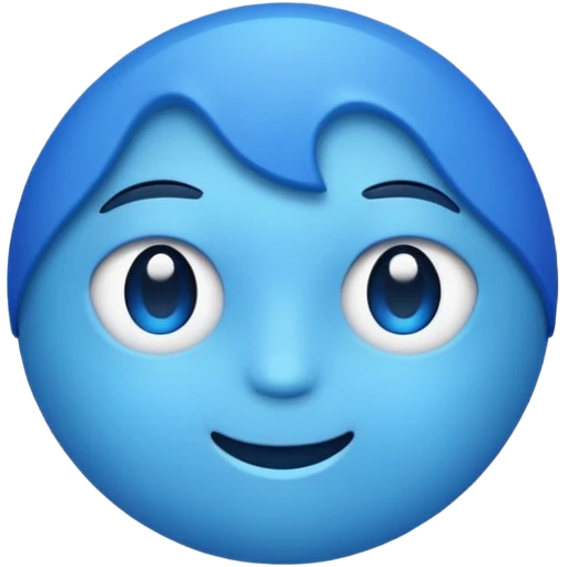 Blue emoji