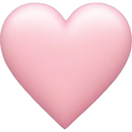 Pastel pink heart  emoji