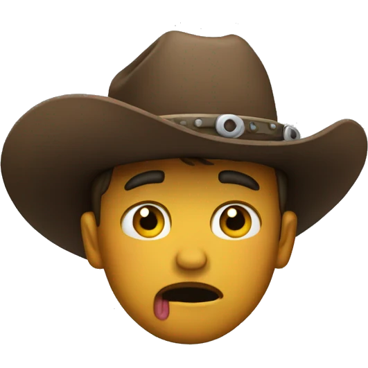 crying cowboy emoji emoji