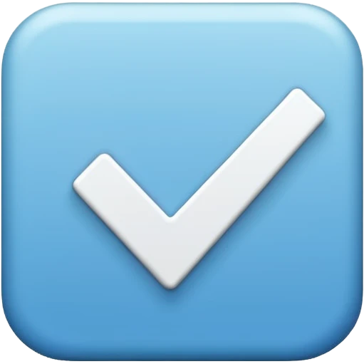 галочка как в тик токе emoji