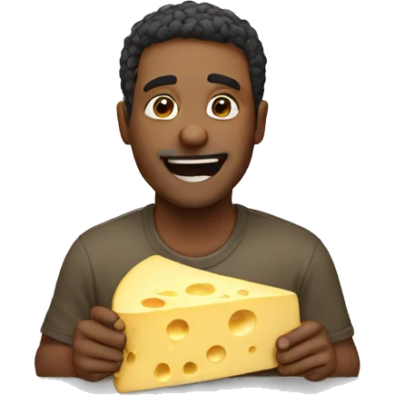 Man that loves cheese emoji
