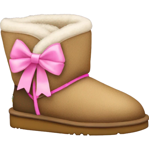 Uggs with pink bows emoji