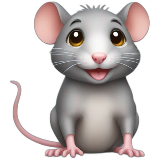 Cute rat emoji