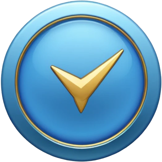 Blue tick badge emoji
