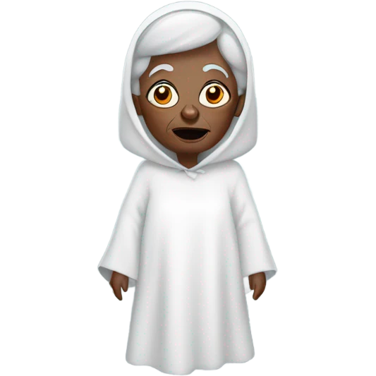 Black grandma as a ghost emoji