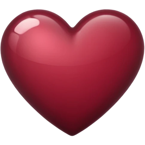 burgundy heart emoji