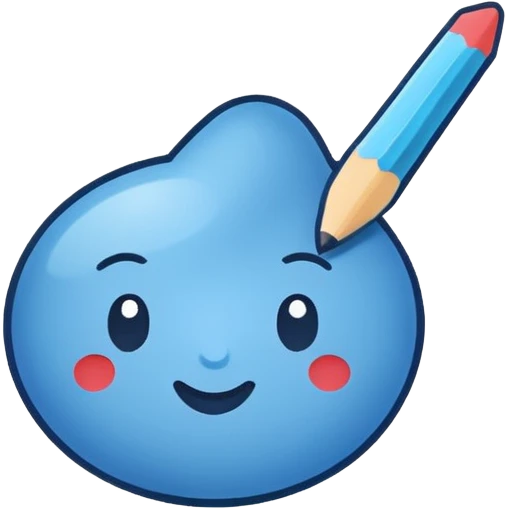 the word 'CONTENT' as a standalone icon in notion style hand drawn doodle emoji