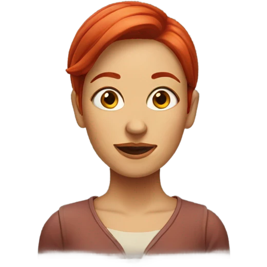 Big ear red hair woman  emoji