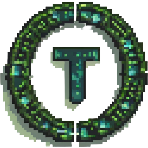 a custom emoji that combines the π (pi) math symbol, binary code, and a magical cloud or digital mist emerging from it. emoji
