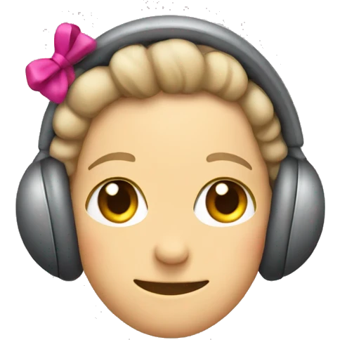Only Earmuffs with bows on each side  emoji
