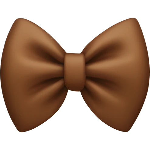 brown bow  emoji
