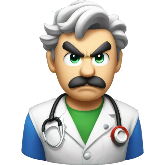 Angry Dr Mario  emoji