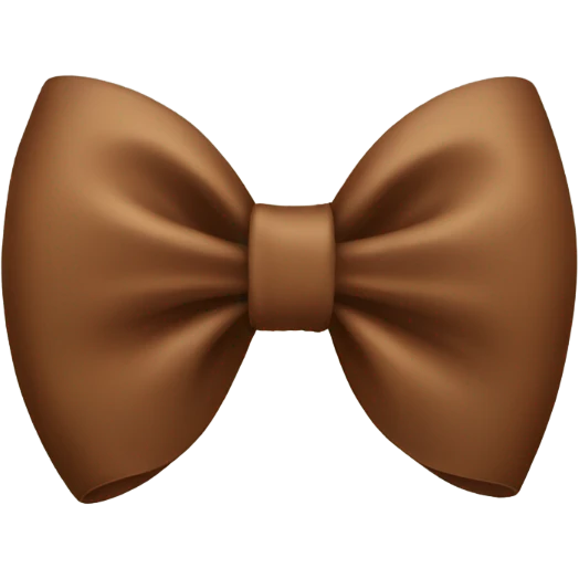 brown bow  emoji