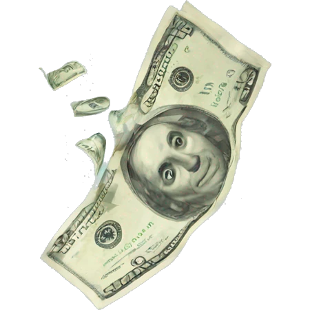 Money disappearing emoji