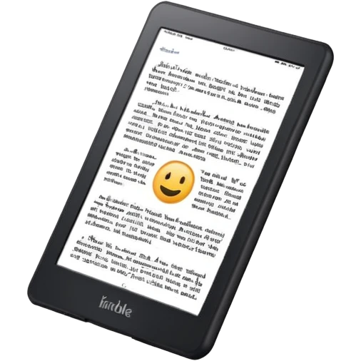 BACL KINDLE WITH A PAGE WHERE IT SAYS HUB 22 AMERICA emoji