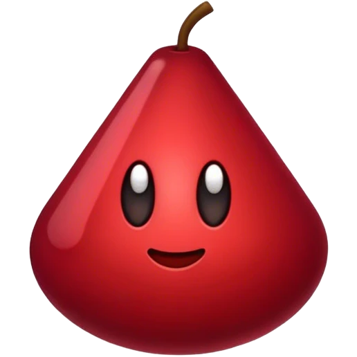 Dark red emoji