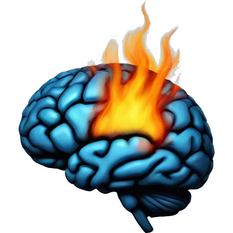 brain on fire emoji