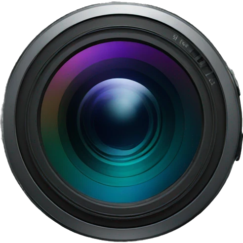 camera lens emoji
