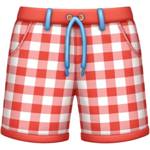 gingham shorts emoji