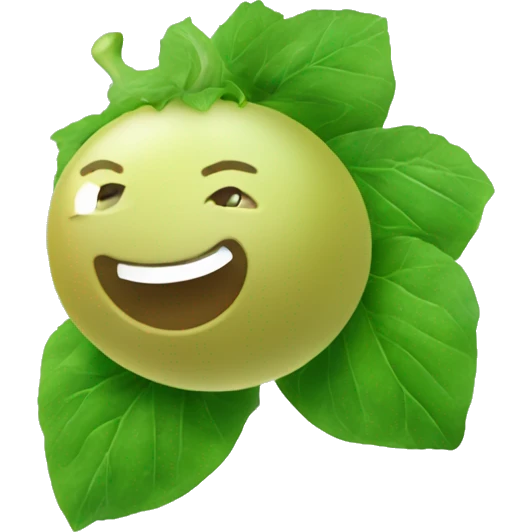 Gooseberries swimming in basil emoji