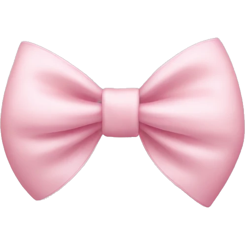 light pink bow emoji