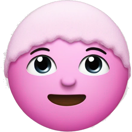pink snow fall emoji